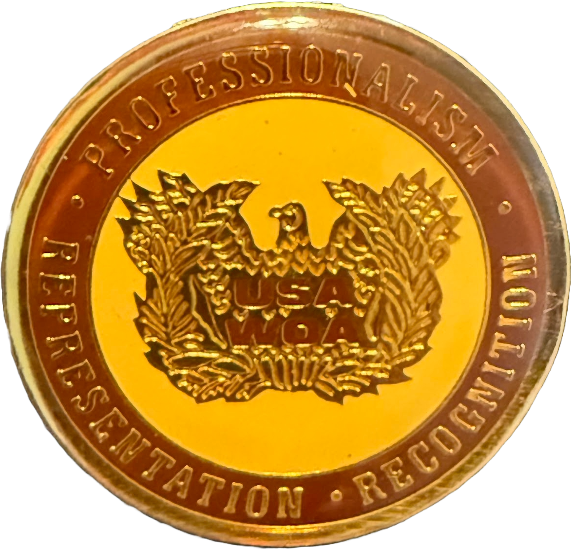 USAWOA professionalism representation recognition coin
