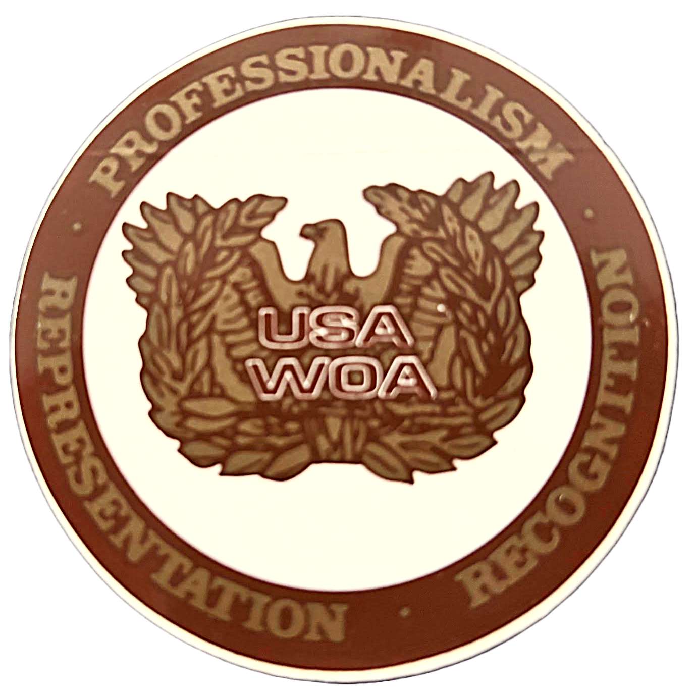 USAWOA professionalism representation recognition decal